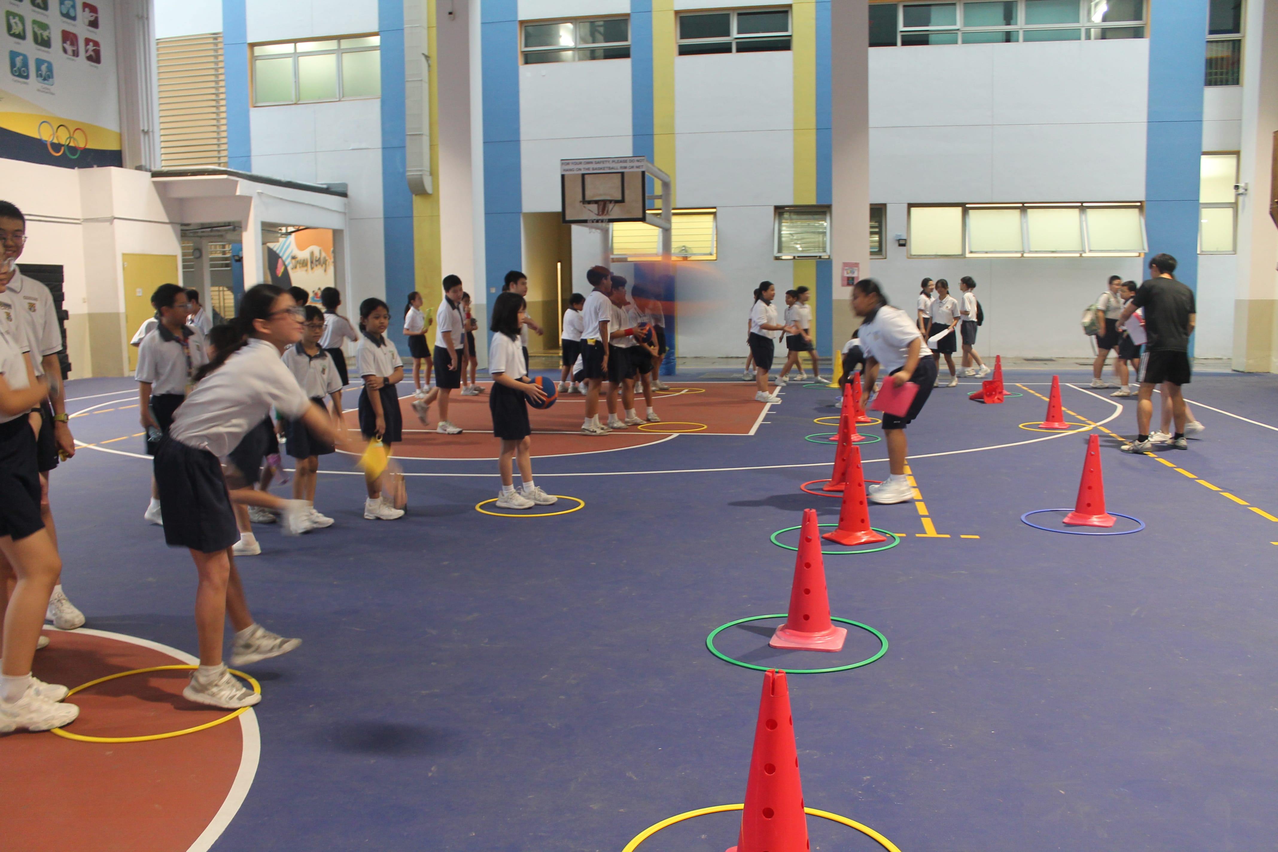 Students put their aiming skills to the test in a fun, student-invented game station